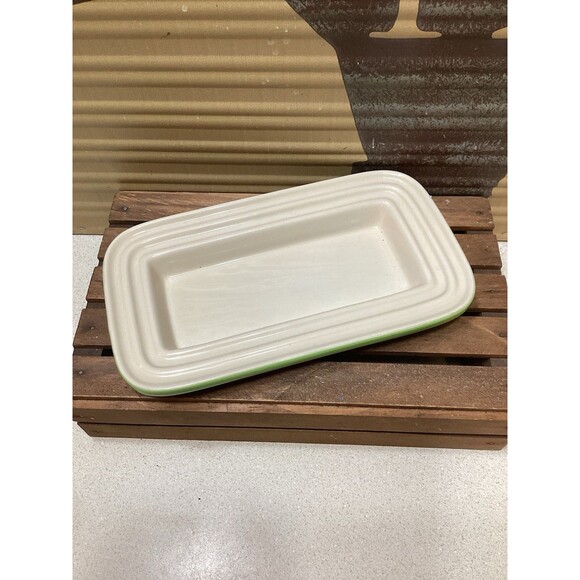 Le Creuset Kiwi Green 8" Ceramic Covered 1/4lb Butter Dish Bottom Replacement - Picture 1 of 7
